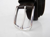 Ремень из кожи SVETLANA ZUBKO «STEEL» PK352A Пряжка с нержавеющей стали