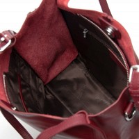 Женская кожаная сумка классическая ALEX RAI 2060-9 bordo