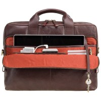 Мужская кожаная сумка с RFID защитой Visconti ml31 brn