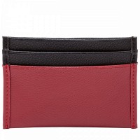 Кожаный картхолдер Smith and Canova 26827 Devere (Red-Black)