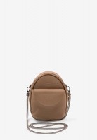 Кожаная женская сумка	мини The Wings Kroha tw-kroha-dark-beige-flo
