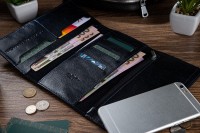 Портмоне из натуральной кожи Hi Art WP-08br Crystal Space