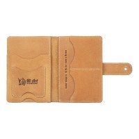 Обложка для паспорта из кожи Hi Art «7 wonders of the world» PB-02/1 Shabby Honey