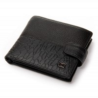 Мужской кожаный кошелек BE BRETTON 308L black mix