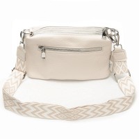 Женский молодежный кожаный клатч ALEX RAI 29012 l.beige