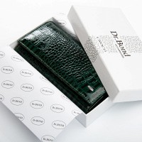 Женский лаковый кожаный кошелек PE DR. BOND PEW1-V green