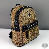 Молодежный женский коричневый рюкзак
