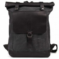 Мужской рюкзак из кожи и канваса TARWA RAg-5191-3md