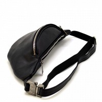 Кожаная черная сумка на пояс Tarwa ra-3036-4lx