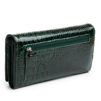 Женский лаковый кожаный кошелек PE DR. BOND PEW501-2 green