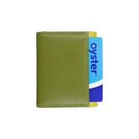 Кожаный женский кошелёк Visconti RB126 Zanzibar (Lime Multi)