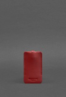 Кожаная ключница 1.0 красная Краст BN-KL-1-RED