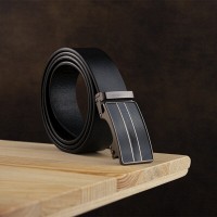 Мужской кожаный ремень автомат Vintage 20334