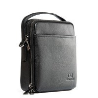 Мужская кожаная сумка через плечо BRETTON 4015-5 black