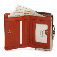 Женский кожаный кошелек Classik  DR. BOND WN-23-14  orange