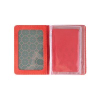 Обложка для документов из кожи HiArt AD-03 Red Berry