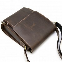 Мужская кожаная коричневая сумка TARWA rcw-3027-3md