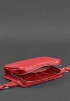 Кожаная поясная сумка Dropbag Mini красная BN-BAG-6-RED