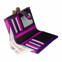 Женский кожаный кошелек Visconti m87 blk m