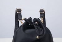 Нейлоновый черный женский рюкзак Vintage 39467