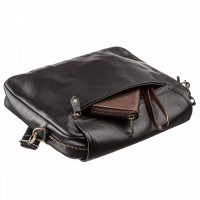 Мужская кожаная сумка через плечо для ноутбука SHVIGEL 19116