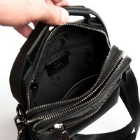 Мужская кожаная сумка через плечо BRETTON 407-89 black