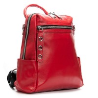 Женский кожаный рюкзак ALEX RAI 8781-9 red