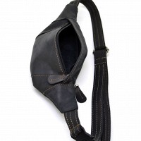 Мужская кожаная сумка бананка, сумка напоясная LIMARY Lim-525RA