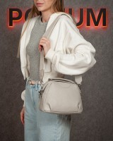 Женская кожаная сумка ALEX RAI 99125 beige