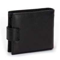 Мужской кожаный кошелек  DR. BOND MS-27CK black