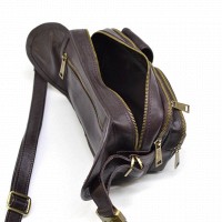 Мужская кожаная сумка-бананка TARWA GC-1560-4lx