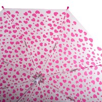 Детский зонт-трость механический HAPPY RAIN прозрачный U48558-3