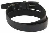 Мужской кожаный ремень под джинсы Skipper 1059-33 черный 3,3 см