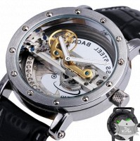 Мужские наручные часы скелетон Fuyate Air Silver (1103)