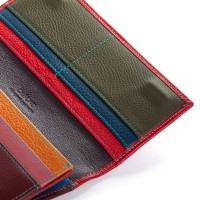 Женский кожаный кошелек Rainbow DR. BOND WRS-501-2 red