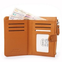 Женский кожаный кошелек Classik  DR. BOND WN-23-17 yellow