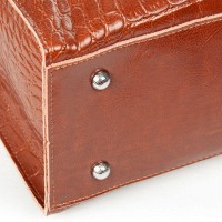 Женская кожаная сумка ALEX RAI 1564 soil yellow croco
