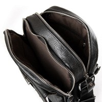 Кожаная сумка через плечо DR. BOND 886 black