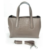 Женская кожаная сумка ALEX RAI 8815 khaki croco
