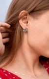 Серьги-пусеты Скифская Этника Голубки mini 925 56-11504s-5015s