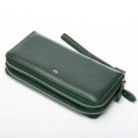Женский кожаный кошелек Bright DR. BOND W39 green