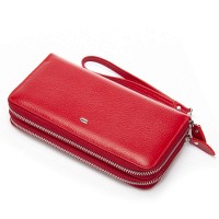 Женский кожаный кошелек Bright DR. BOND W39 red
