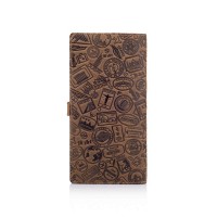 Тревел-кейс из кожи Hi Art TC-01 Shabby Olive Let's Go Travel