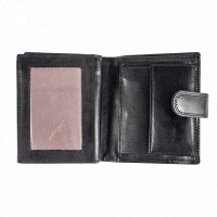 Мужской кожаный кошелек Ashwood 1246 VT Black