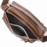 Молодежная женская кожаная сумка через плечо Vintage 22596 