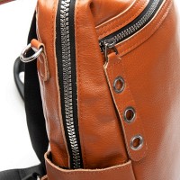 Женский кожаный рюкзак ALEX RAI 8781-9 camel