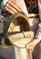 Женский кожаный рюкзак Groove S оливковый TW-GROOVE-S-OLIVE