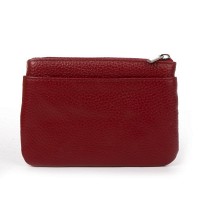Женская кожаная косметичка-ключница Cosmetic A-00141 bordo