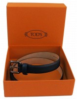 Женский кожаный ремень Tod's, Италия, S31C45 синий