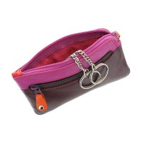 Кожаная ключница Visconti rb69 plum m